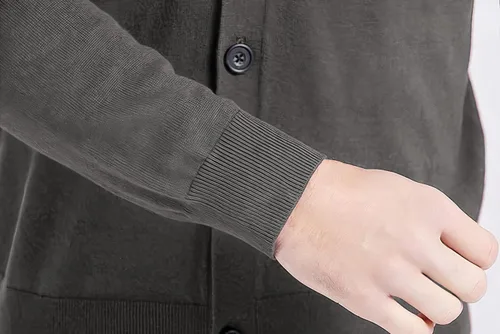 Vista 7 de Gilboa Suéter tipo cárdigan 100% algodón para hombre
