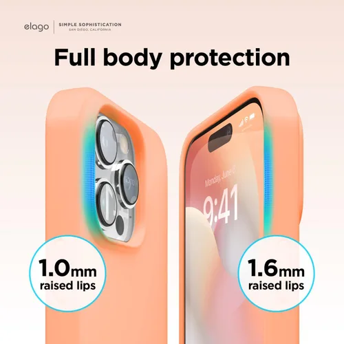 Vista 12 de elago Funda de silicona líquida prémium para iPhone 14 Pro Max