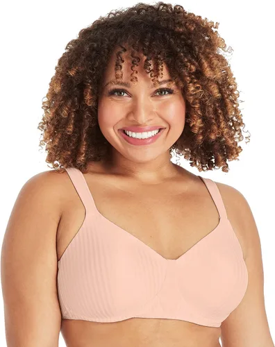 Vista 7 de PLAYTEX womens Secrets Perfectly Smooth Wireless Bra, Full-coverage T-shirt Bra for Full Figures Panel lateral negro
