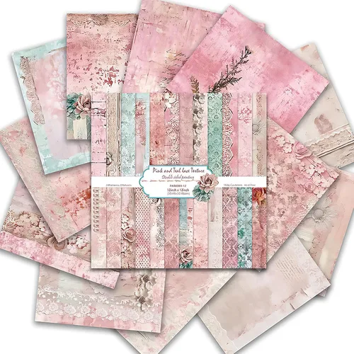 Vista 8 de Papel de álbum de recortes de 12 x 12 pulgadas, 24 hojas de manualidades decorativas de origami, impresión de doble cara, decoración de álbum