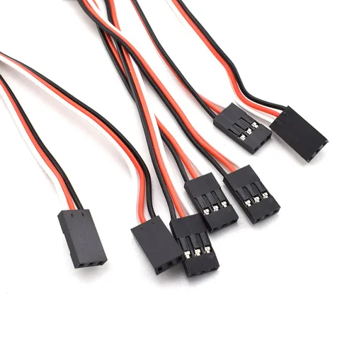 Vista 4 de SDTC Tech Cable de extensión servo macho a hembra de 3 pines para piezas de control remoto RC JR Futaba (3 tamaños)