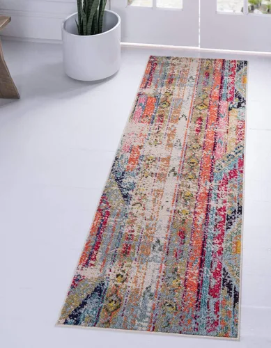 Vista 10 de Unique Loom Sedona Collection - Alfombra Yosemite (redonda, 5 pies 1 pulgada, multicolor)