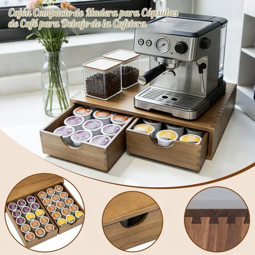 Vista 4 de Organizador de tazas K, cajón con soporte para cápsulas de café