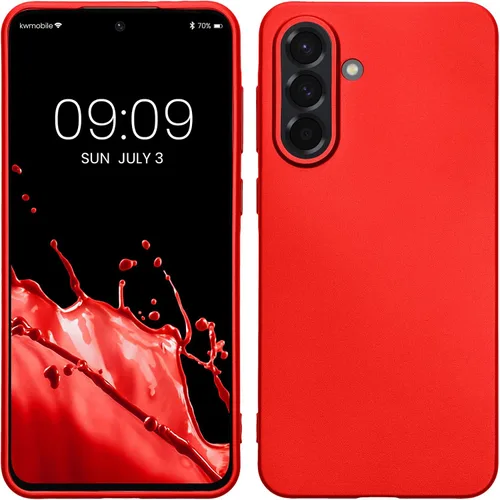 Vista 178 de kwmobile Funda compatible con Samsung Galaxy A12 - Funda protectora de silicona TPU suave y delgada - Azul Báltico