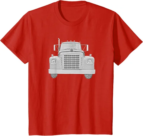 Vista 51 de Camiseta clásica de camión pesado International Harvester IH Loadstar, Negro, S