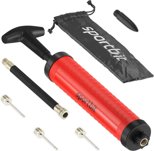 Vista 7 de Push & Pull Inflating System, Hand Pump for Basketball, Volleyball, Soccer & Football, Court & Gym Ready Negro