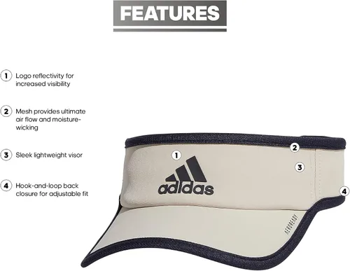 Vista 2 de adidas Visera deportiva ajustable Superlite para hombre