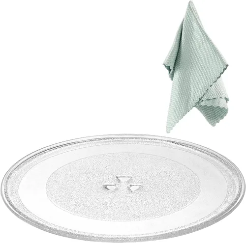Vista 8 de Reemplazo de placa giratoria de vidrio para microondas de 11.25 pulgadas, compatible con Samsung y GE, placa de vidrio para microondas de 11 1/4