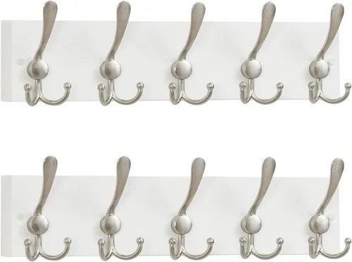 Vista 22 de SKOLOO Perchero de pared montado en la pared de estilo rústico: Perchero de pared de pino de madera auténtica de 40,6 cm de orificio a orificio