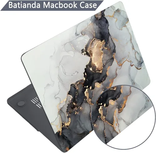 Vista 6 de Batianda Estuche Premium para Nuevo MacBook Air de 15 Pulgadas 2025 M4 2024 2023 con Modelos de Chips M3 M2 A3114 A2941, Estuche Protector