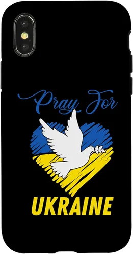 Vista 5 de Funda para iPhone 12 mini Pray for Ucrania, símbolo de la paz, bandera ucraniana, corazón