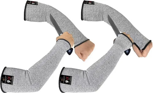 Vista 17 de Evridwear Mangas protectoras para brazos resistentes a los cortes, mangas de agricultores para hombres para trabajo, jardinería, agricultura