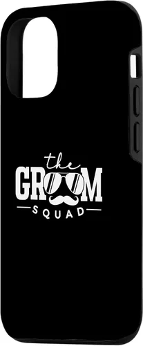 Vista 2 de iPhone 15 The Groom Squad Sunglasses Wedding Bachelor Party Groomsmen Case