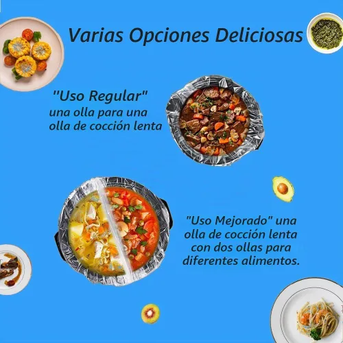 Vista 5 de 40 forros de olla de cocción lenta, bolsas de cocina desechables para ollas, ajuste de 3 cuartos a 8 cuartos de galón para olla de cocción lenta