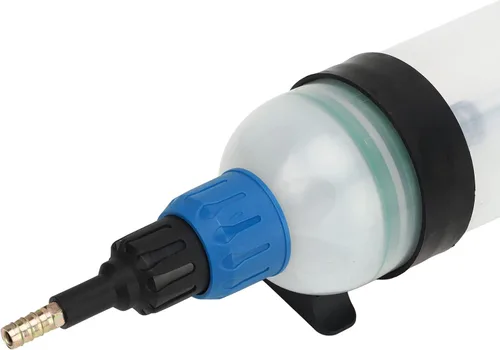 Vista 8 de Extractor de líquidos automotriz, bomba extractora manual de fluidos de 1.5L, jeringa de cambio de aceite con manguera, bomba de llenado