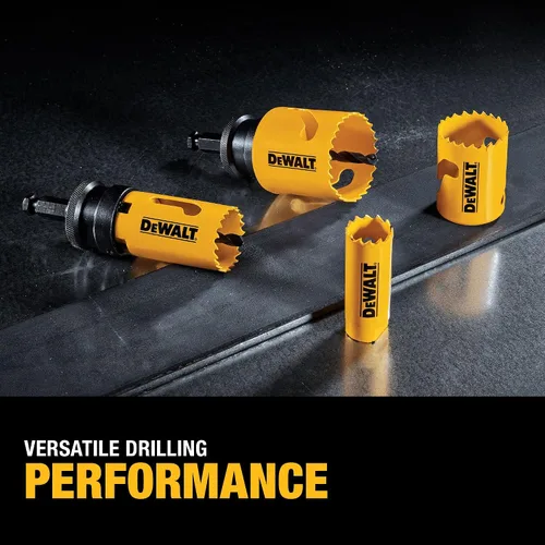 Vista 4 de Kit de sierras perforadoras bimetálicas DeWalt D180002 para electricistas.
