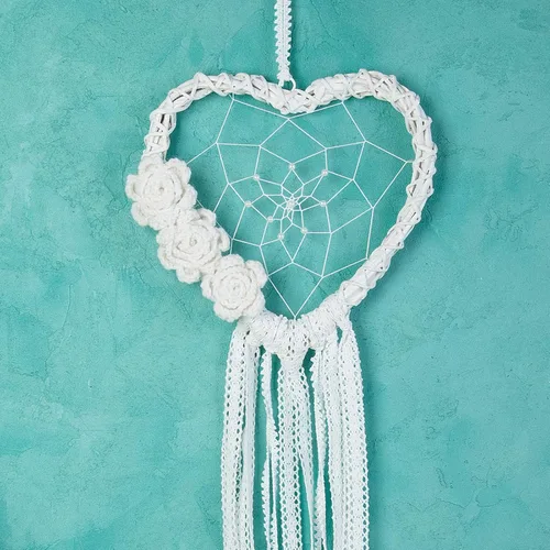 Vista 4 de 20 anillos de metal para atrapasueños, círculo, corazón, luna, macramé, atrapasueños, anillos para manualidades, coronas de boda, decoración