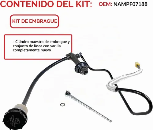Vista 3 de SOUTHEASTCLUTCH Conjunto de línea de cilindro maestro compatible con Ranger Explorer Xl Xlt Se Sx Troy Splash Pickup 1995-2011 2.3L L4 2.5L L4 3.0L