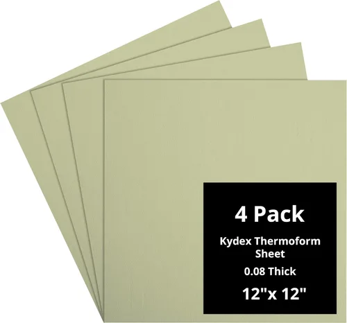 Vista 144 de Kydex Sheets - Solid Color DIY Kit for Crafting Holsters, Sheaths, and Mag Pouches - (8x8, 8x12, 12x12), Premium Thermoform Sheets - Thick, Durable