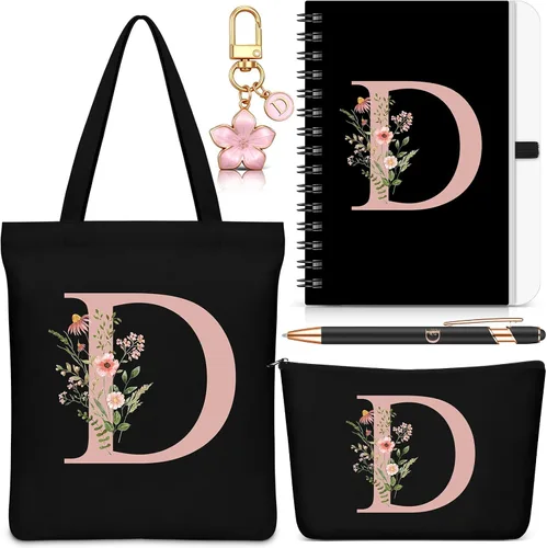 Vista 43 de Talltalk 5 piezas de bolsas de mano con iniciales, regalos para mujer Beige