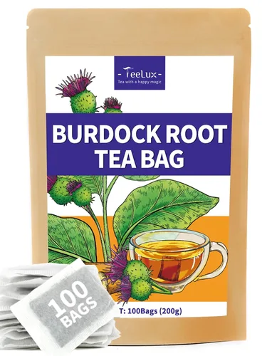 Vista 45 de TeeLux - Bolsas de té de cebada, sabor a nuez y tostado, sin cafeína, 0.07 oz x 50 bolsas Té de grano de cebada asada con aroma a nuez, sin