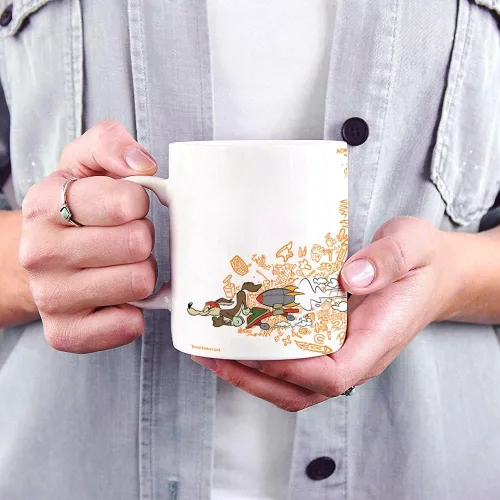 Vista 112 de Trend Setters Friends the Television Show – 25 años – Mercancía oficial – Taza de café o té de cerámica blanca de 11 onzas – perfecta para regalar