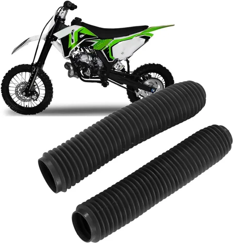 Vista 3 de Botas de choque, protector de horquilla delantera de 14.173 in de longitud, botas de choque de horquilla delantera para motocicleta, reemplazo