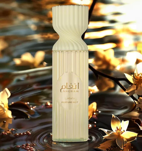 Vista 2 de Lattafa Angham – Cítrico, especiado, gourmand, almizclado – Bruma de Perfume para Unisex, 8.45 onzas / 250 ml
