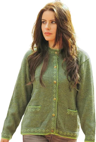 Vista 7 de Gamboa Cárdigan de alpaca para mujer, tejido de punto para otoño e invierno, para mujer