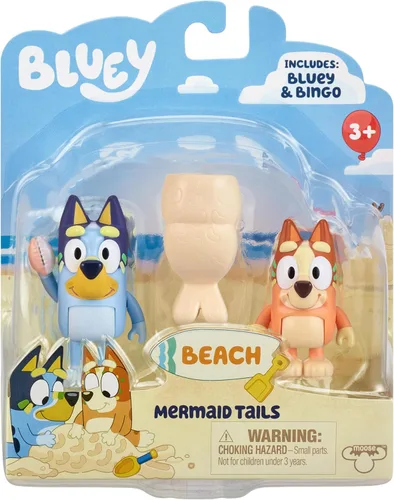 Vista 13 de Bluey Action Heroes - Juego de figuras de juguete de 2 unidades, figuras articuladas de personajes con figuras de karate y mochila propulsora