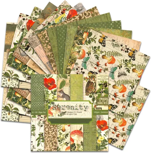 Vista 14 de BLEDS Papel de álbum de recortes, bloc de 24 hojas de papel para álbumes de recortes de manualidades de 12x12 pulgadas con patrón de galaxia