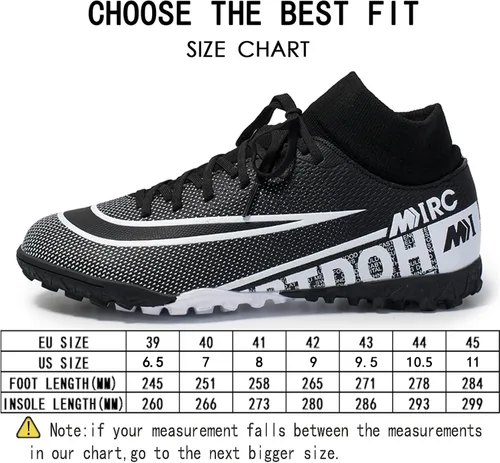 Vista 2 de Zquaus Tacos de fútbol para hombre, zapatos de fútbol atléticos para caminar, tacos para entrenamiento al aire libre