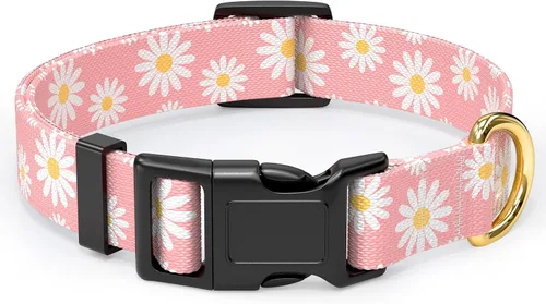 Vista 15 de Rnivvi Collar para perros pequeños, bonito collar resistente y ajustable para cachorros con hebilla de liberación rápida para machos, hembras