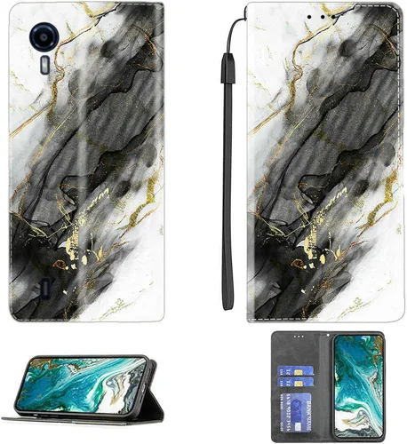 Vista 183 de Aroepurt Funda para UMIDIGI G1 Plus compatible con UMIDIGI G1 Plus Funda para teléfono Funda de piel sintética con función atril magnética CPT15
