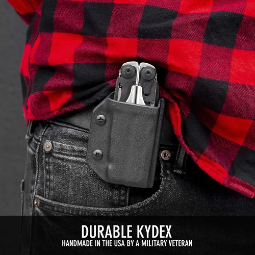 Vista 6 de Clip & Carry Kydex Funda para Multiherramienta para LEATHERMAN Surge - Hecho en EE. UU. (Multiherramienta no incluida) Funda Portaherramienta EDC