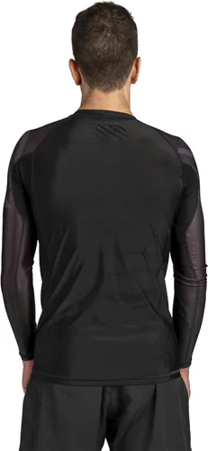Vista 7 de Sanabul Essential - Camiseta de compresión de manga larga para entrenamiento de MMA, BJJ, lucha libre, agarre y Jiu Jitsu sin gi Todo negro