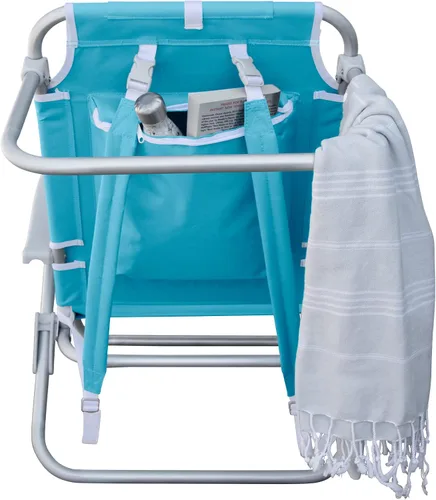 Vista 6 de Hurley - Silla de playa de lujo estilo mochila, tamaño único, turquesa