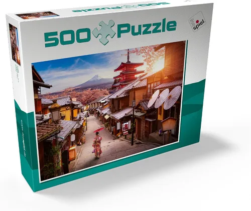 Vista 2 de MyPuzzle Idyllic Japan - Rompecabezas prémium de 500 piezas, fabricado en Estados Unidos