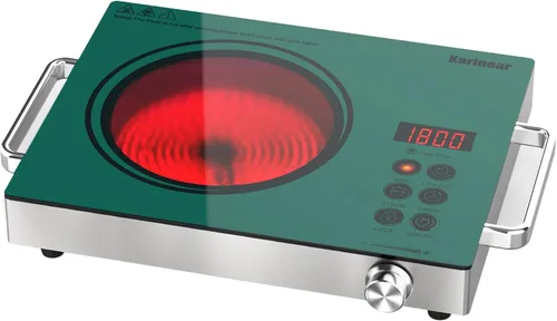 Vista 11 de Karinear - Estufa eléctrica de 2 quemadores 110 V, estufa eléctrica portátil con mango