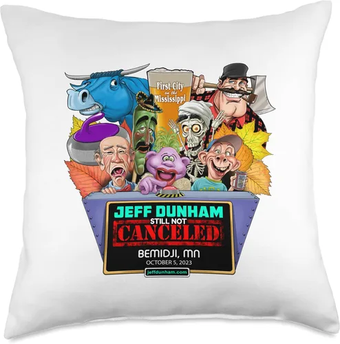 Vista 5 de JEFF DUNHAM Bemidji, MN (2023) - Almohada de 16 x 16 pulgadas, multicolor
