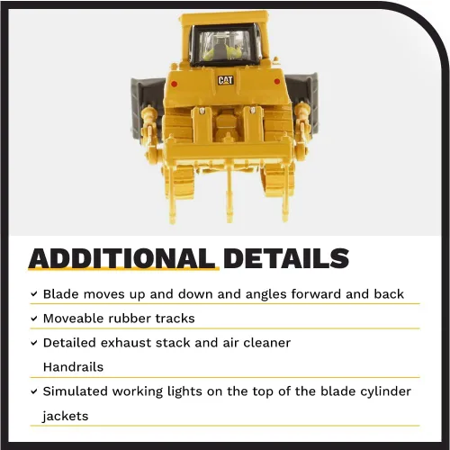 Vista 5 de Diecast Masters Caterpillar D9T Tipo de pista Tractor Serie HO Vehículo