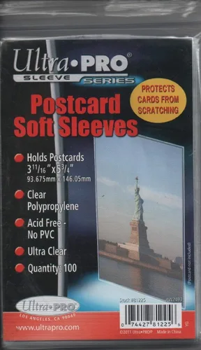 Vista 2 de 6 cada uno: Postal Soft Sleeves Clear Polipropileno - (Pack de 100)