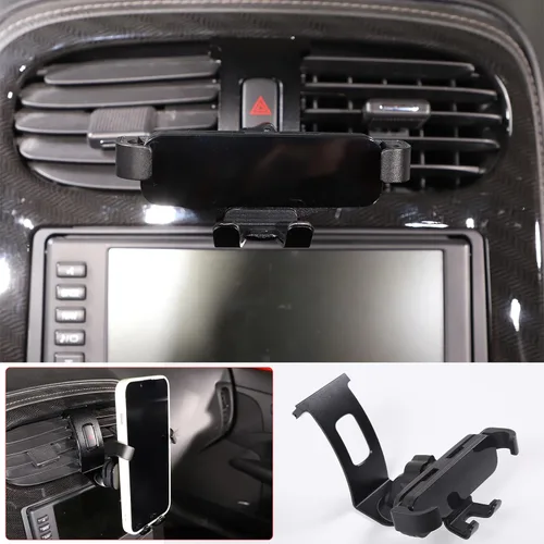 Vista 7 de PIUGILH Soporte de teléfono para automóvil para Corvette C6 2005-2013, compatible con iPhone 12/11/Samsung Galaxy S20/S10+, soporte de teléfono