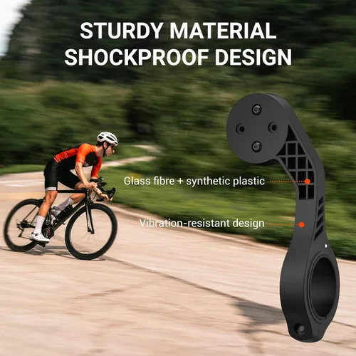 Vista 5 de CooSpo Soporte frontal MT5 para computadora de bicicleta, compatible con Garmin, adaptador de montaje para computadora de bicicleta para manillar