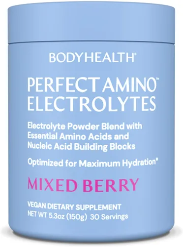 Vista 15 de BodyHealth PerfectAmino Polvo de Electrolitos Sin Azúcar, Hidratación Ayuno Keto Cero Azúcar Mezcla de Bebida de Electrolitos con Minerales Traza