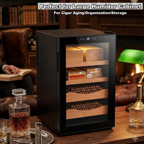 Vista 3 de Woho Bandeja 100% de la caja del cigarro del humidor del cedro español