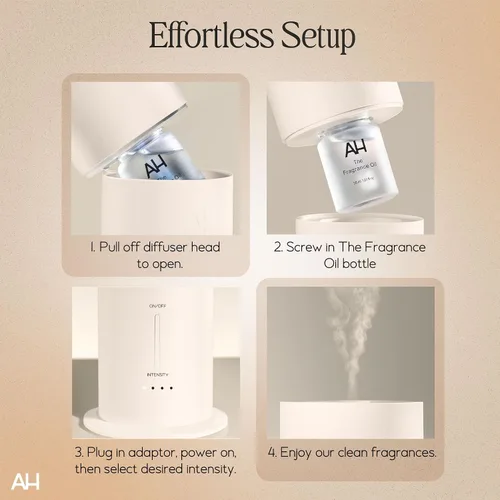 Vista 3 de Aura House Ultimate - Difusor inteligente Bluetooth de aire frío con aceites aromáticos, limpiador y neutralizador, sistema completo y sin esfuerzo