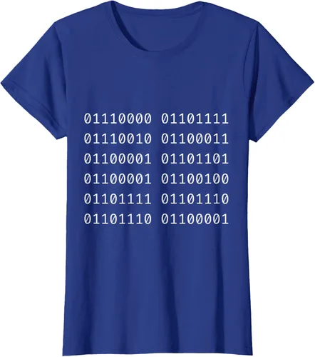 Vista 8 de Porca Madonna In Codice Binario Código Binario Camiseta, Negro