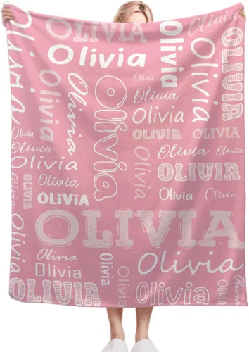 Vista 15 de Manta personalizada con nombre de mariposa, regalos personalizados para adultos, manta personalizada para hombres y mujeres, manta de franela