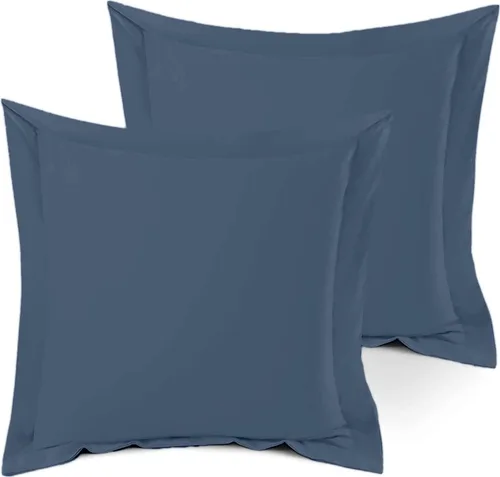 Vista 18 de Juego de 2 fundas de almohada estándar de 600 hilos, 100% algodón egipcio, con cierre de sobre, tamaño estándar de 20 x 26 pulgadas, fundas